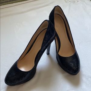 Cole Haan black sequin heels